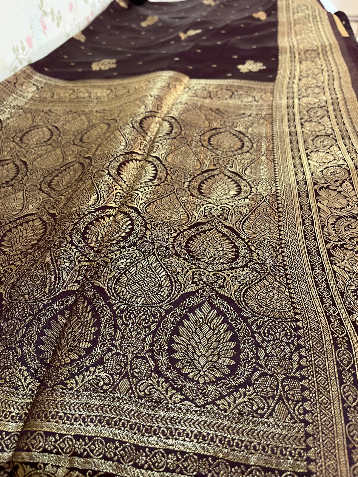 Satin Banarasi kathan silk( HOA144)