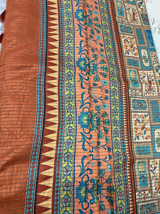 Mulguri art cotton - KALAMKARI