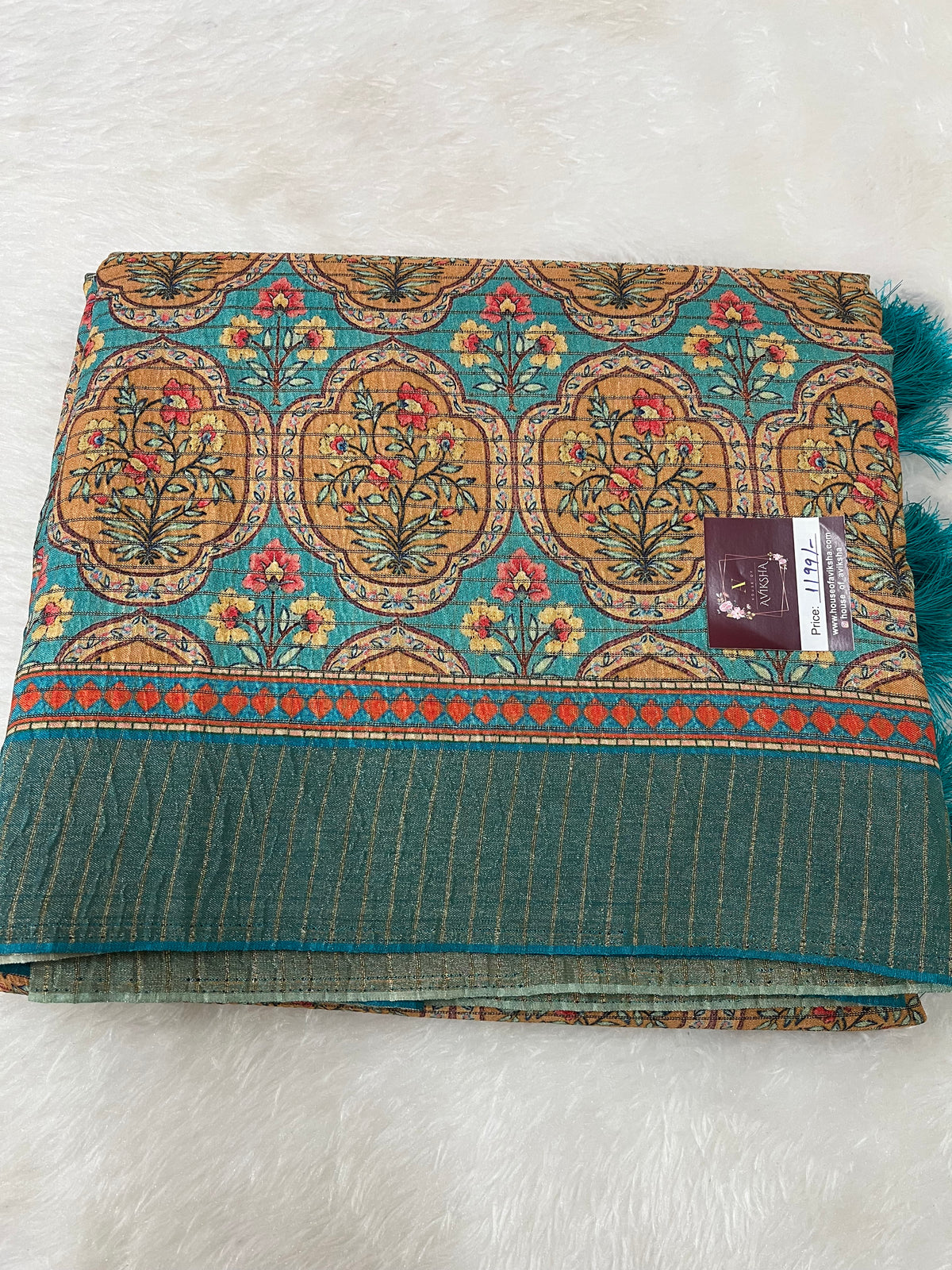 Mulguri art linen cotton - KALAMKARI