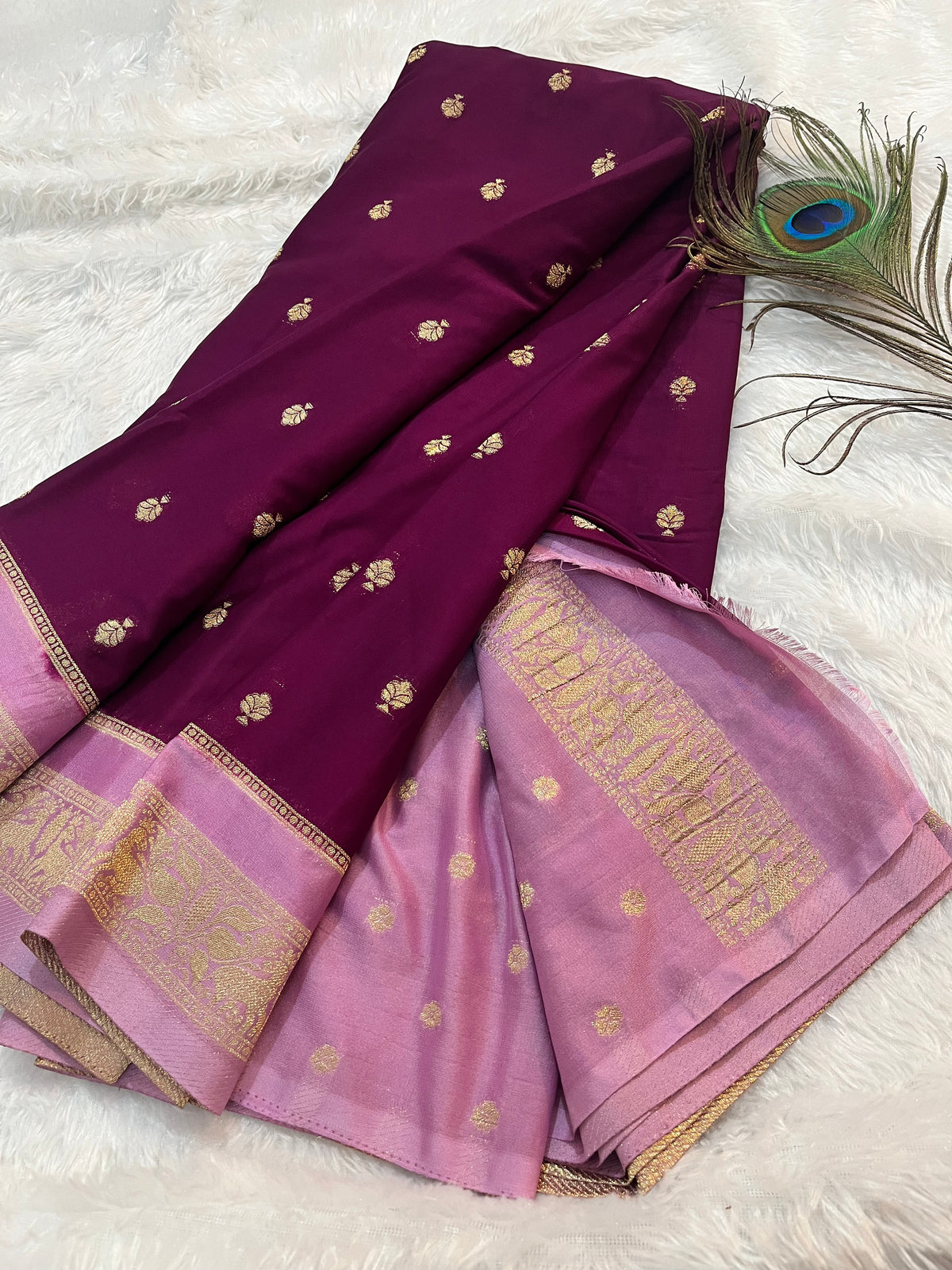 Premium Mysore crepe silk ( HOA154 )