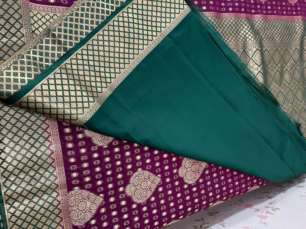 Banarasi crepe silk - HOA117