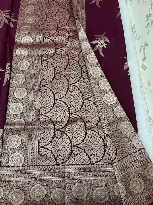 Semi crepe silk - PUSHPA