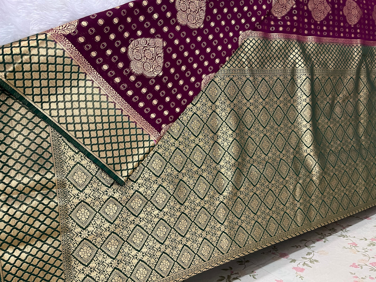 Banarasi crepe silk - HOA117