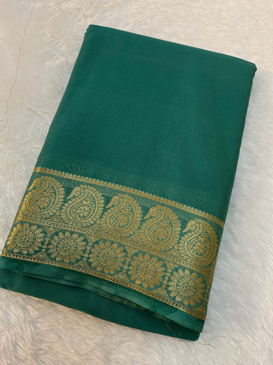 Semi Mysore silk ( Mango )