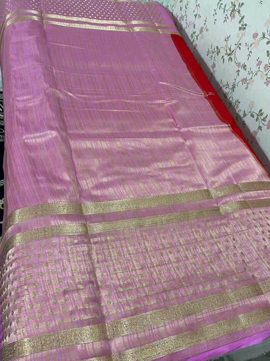 Semi Mysore silk - Bindhi design