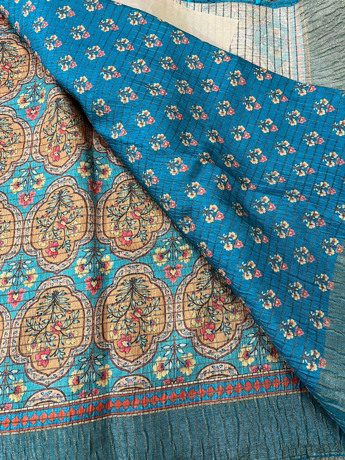 Mulguri art linen cotton - KALAMKARI