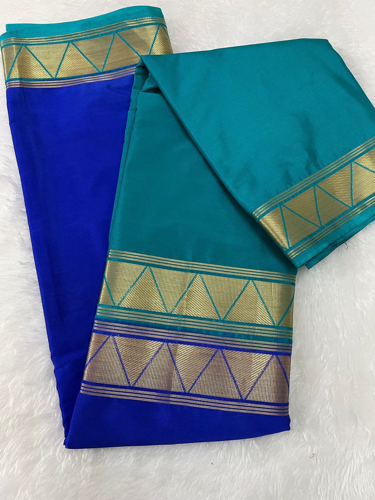 Half & Half semi Mysore silk