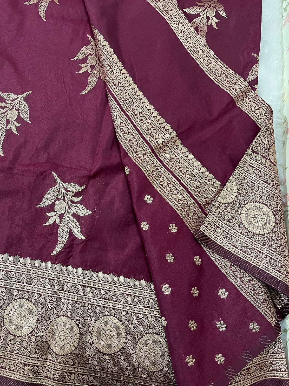 Semi crepe silk - PUSHPA