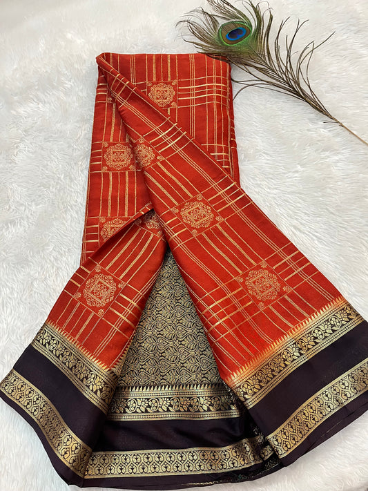 Premium Mysore crepe silk(HOA152)