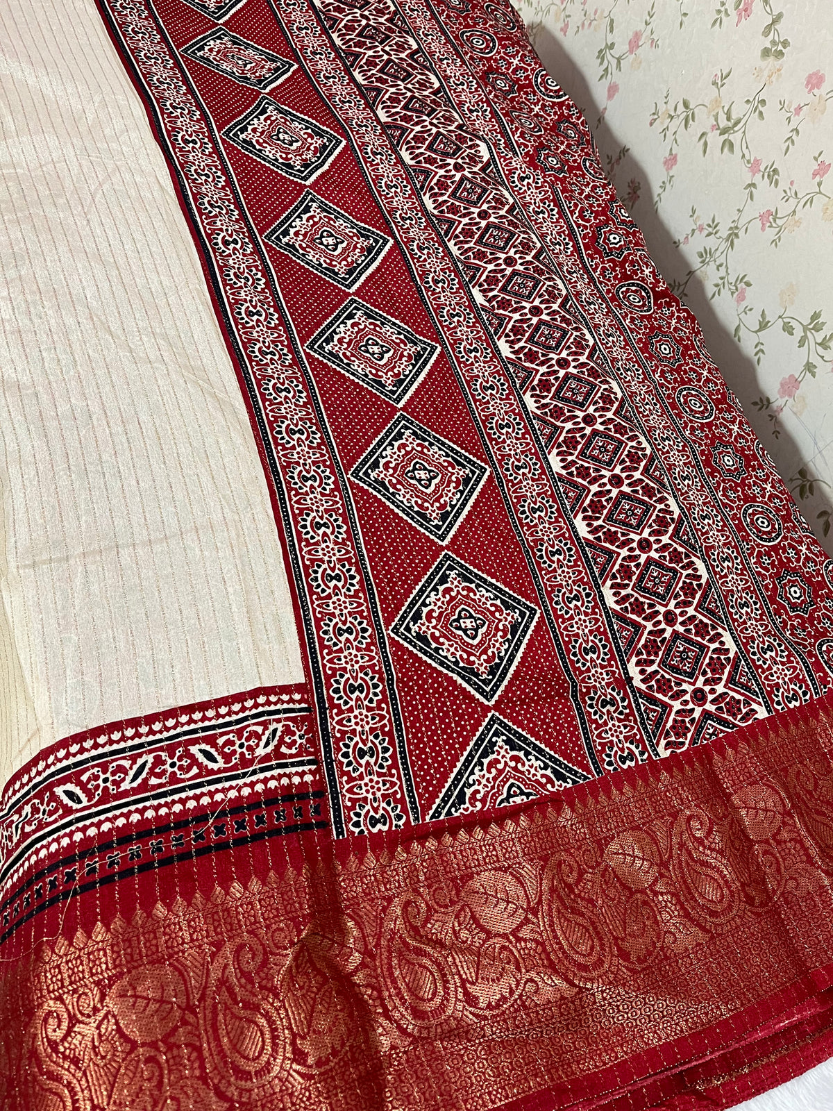 Ajrak Dola Silk - HOA113