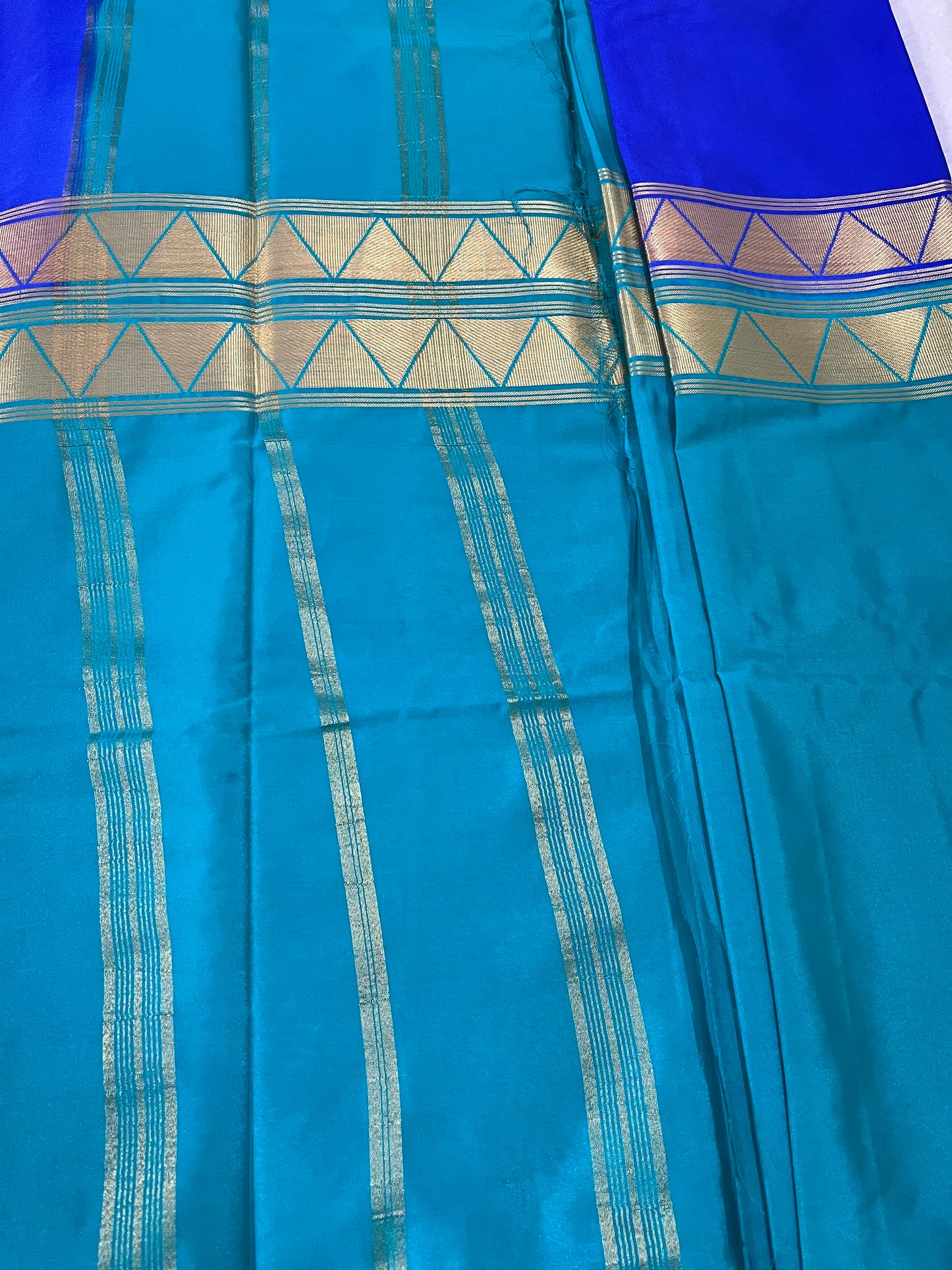 Half & Half semi Mysore silk