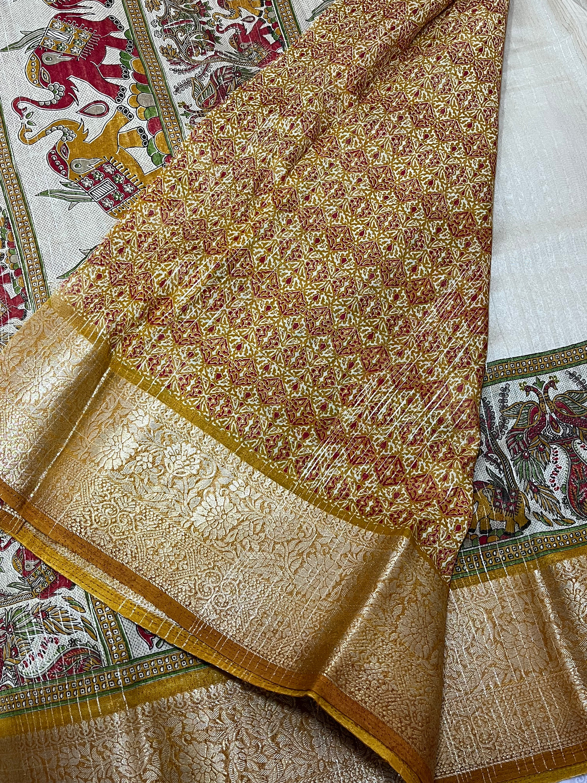 Dola silk fancy saree