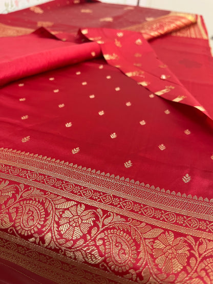 Satin Banarasi kathan silk( HOA144)