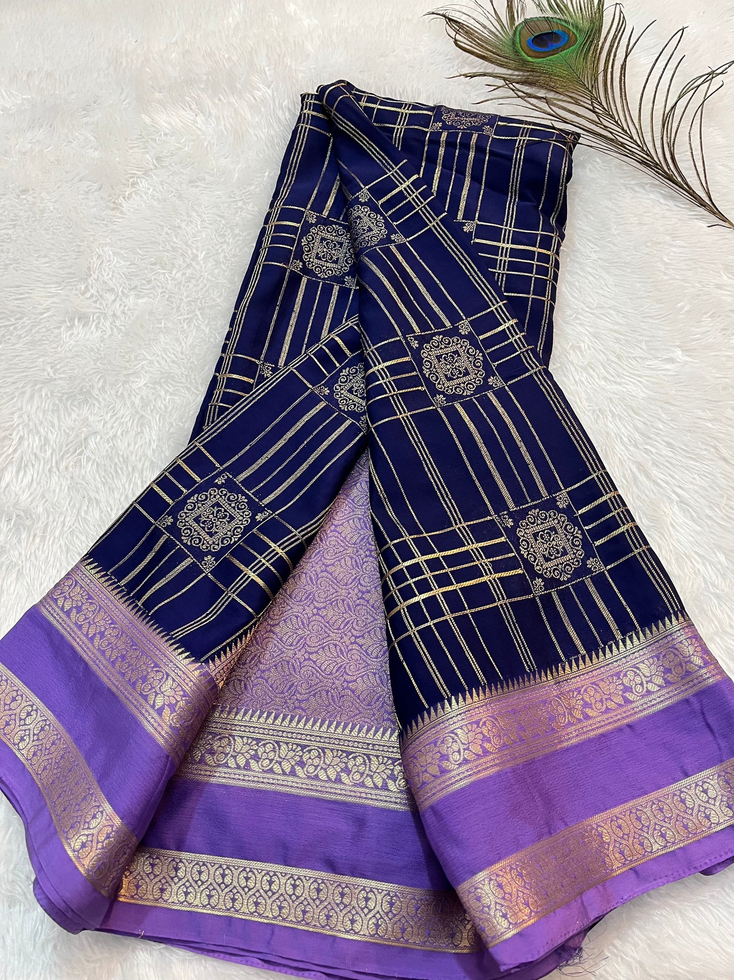 Premium Mysore crepe silk(HOA152)