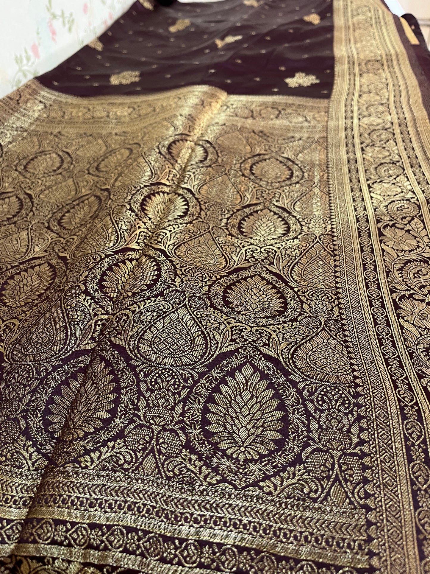 Satin Banarasi kathan silk( HOA144)