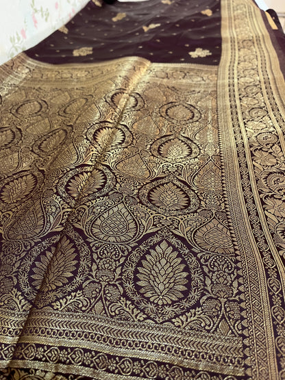 Satin Banarasi kathan silk( HOA144)