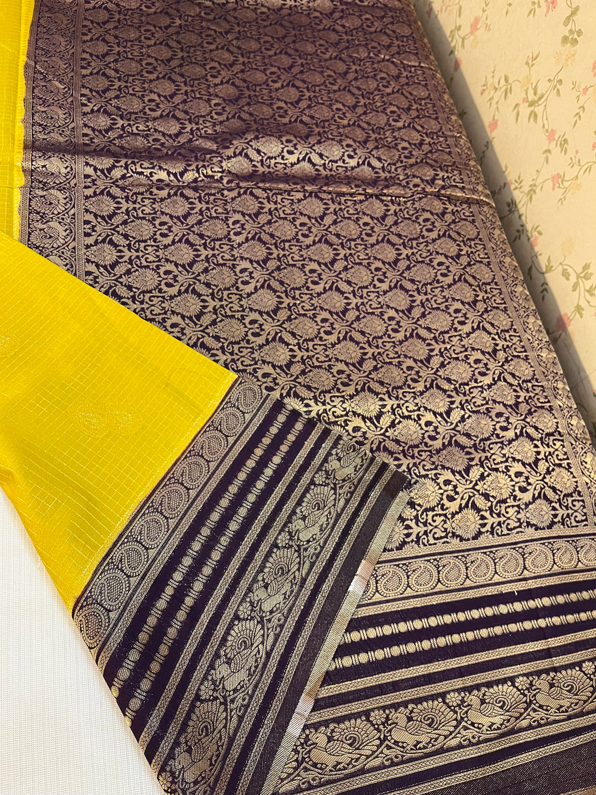Semi Kanchivaram crepe silk -HOA136