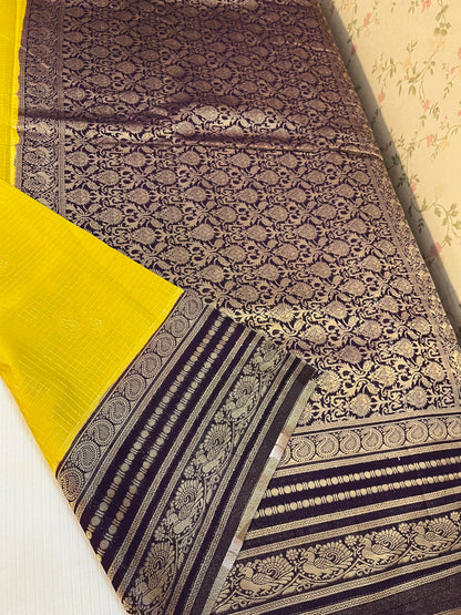 Semi Kanchivaram crepe silk -HOA136