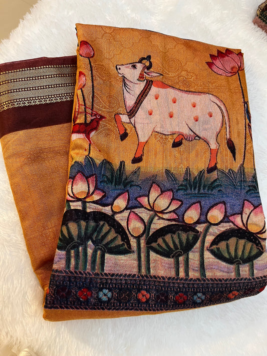 Kalamkari Linen Cotton