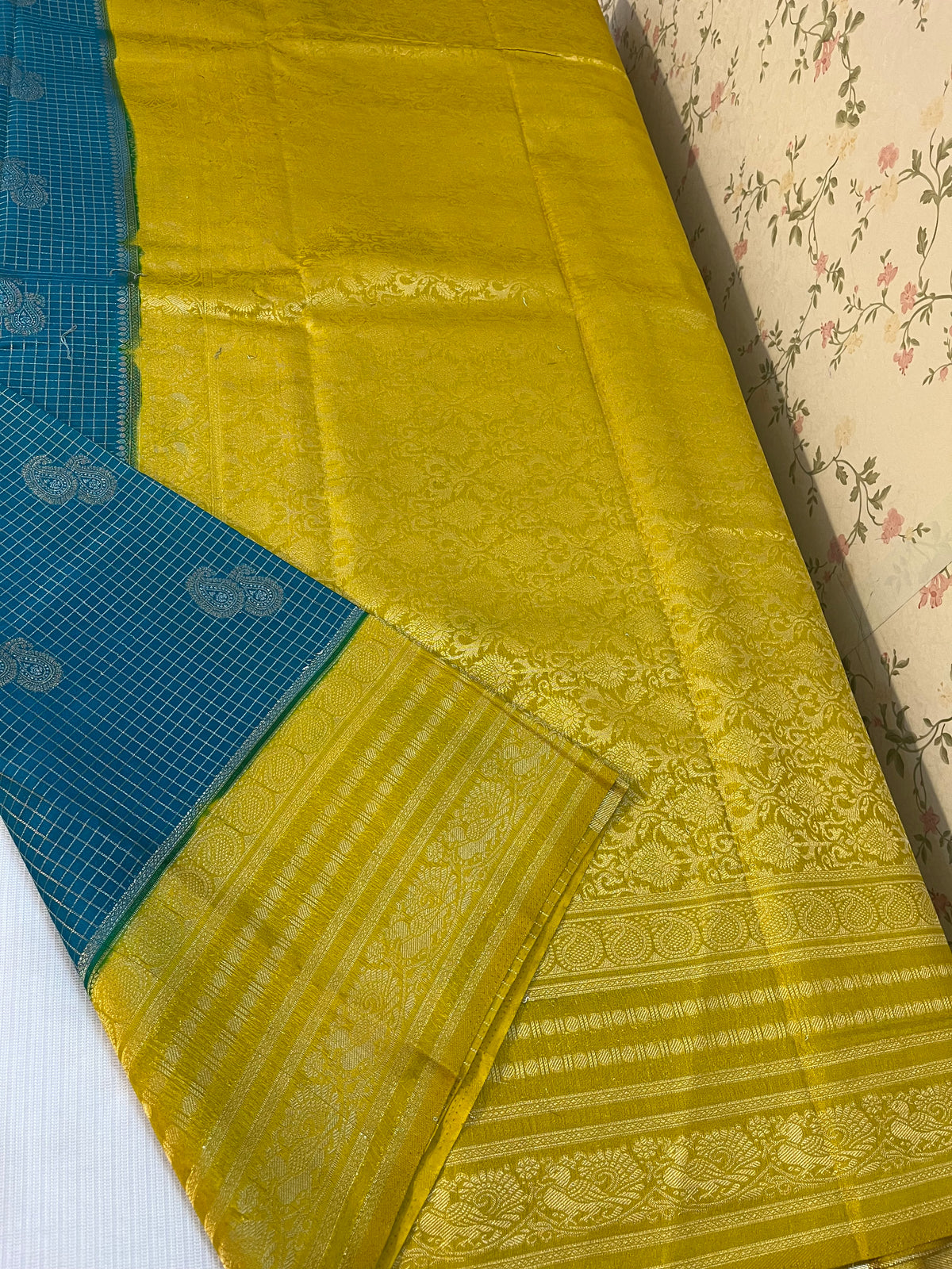 Semi Kanchivaram crepe silk -HOA136