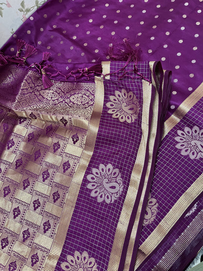 Banarasi Mashru kathan silk