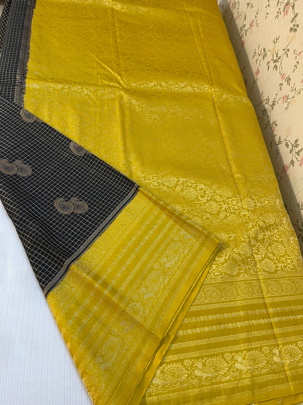 Semi Kanchivaram crepe silk -HOA136