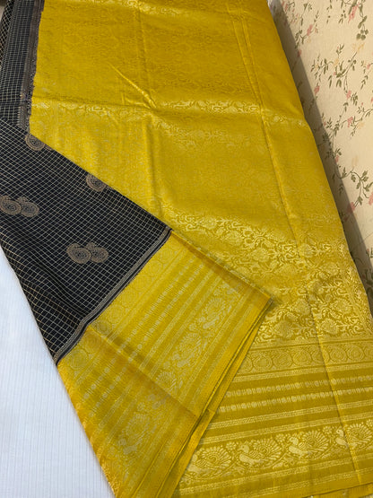 Semi Kanchivaram crepe silk -HOA136