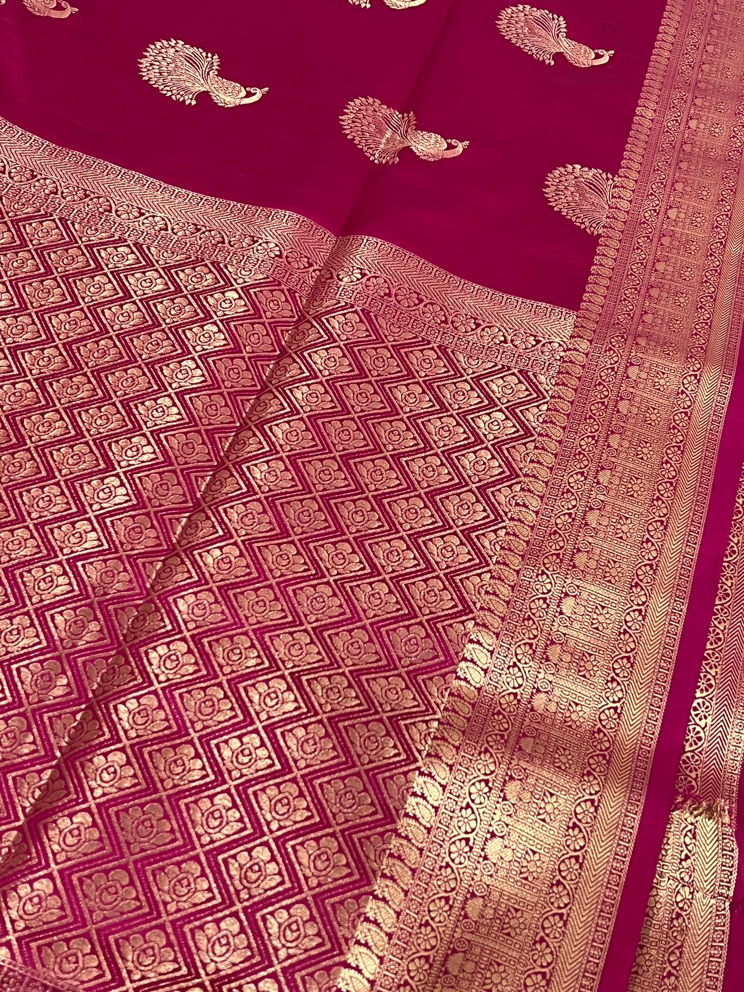Banarasi Mashru kathan silk saree