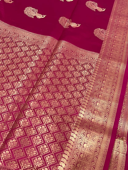 Banarasi Mashru kathan silk saree