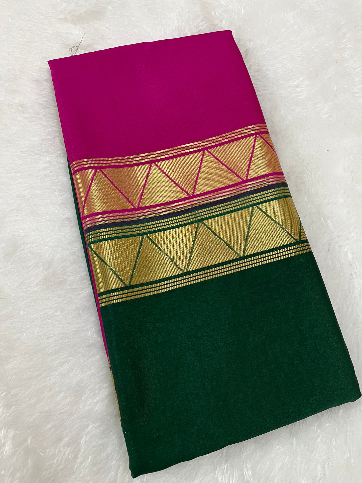 Half & Half semi Mysore silk