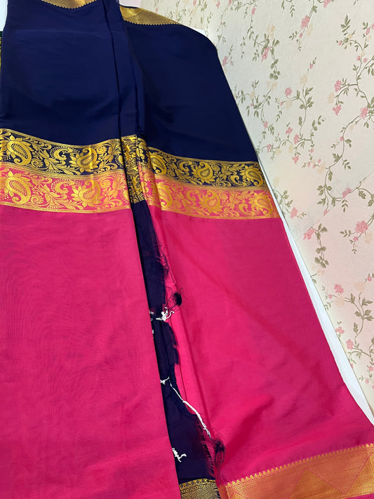 Half & Half semi Mysore silk ( HOA143 )