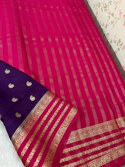 Semi Mysore silk - Butta