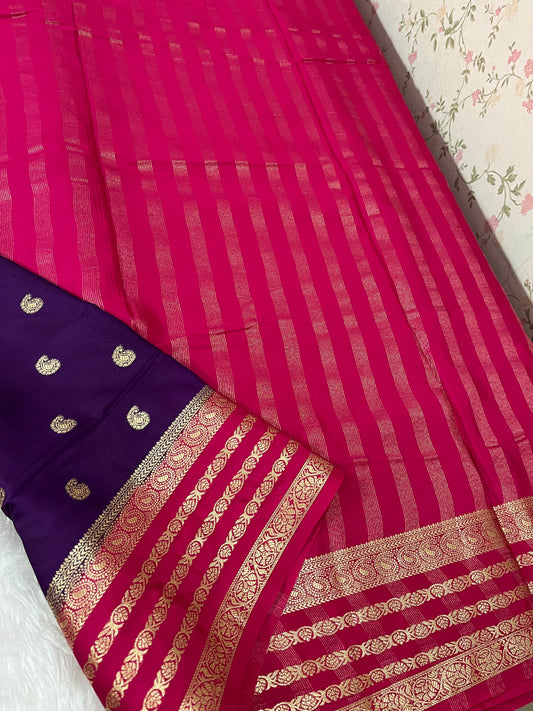 Semi Mysore silk - Butta