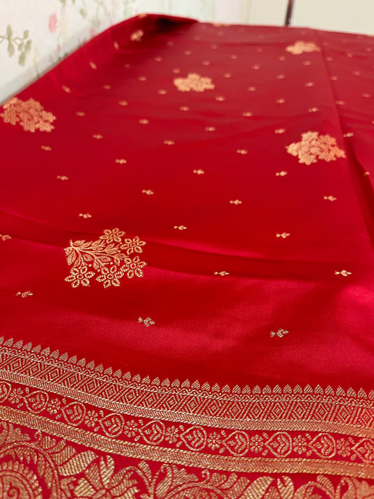 Satin Banarasi kathan silk( HOA144)