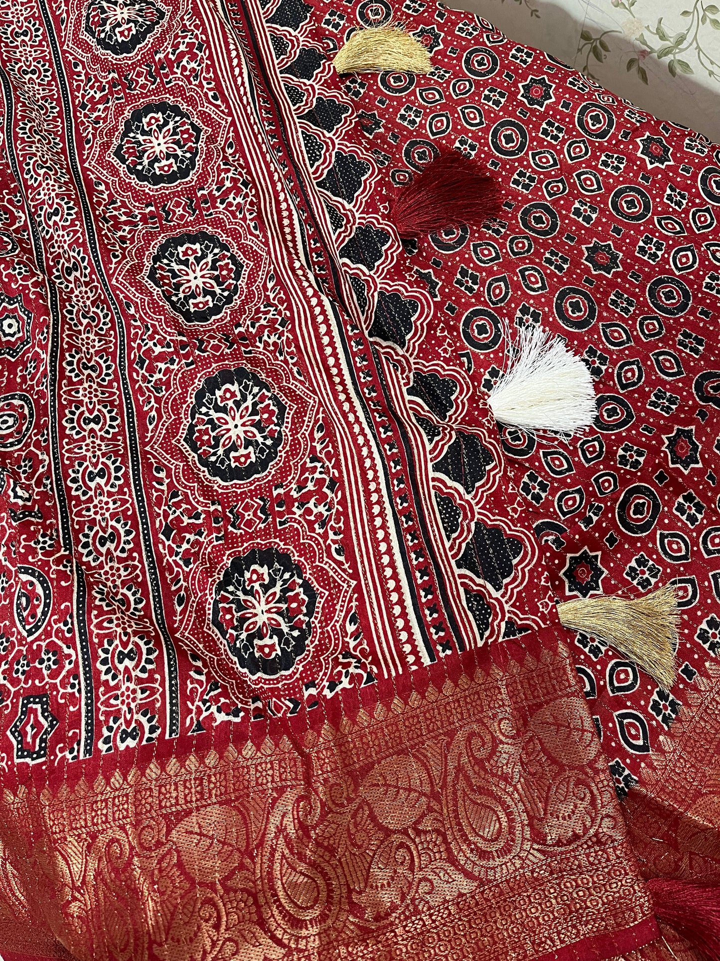 Ajrak Dola Silk - HOA113