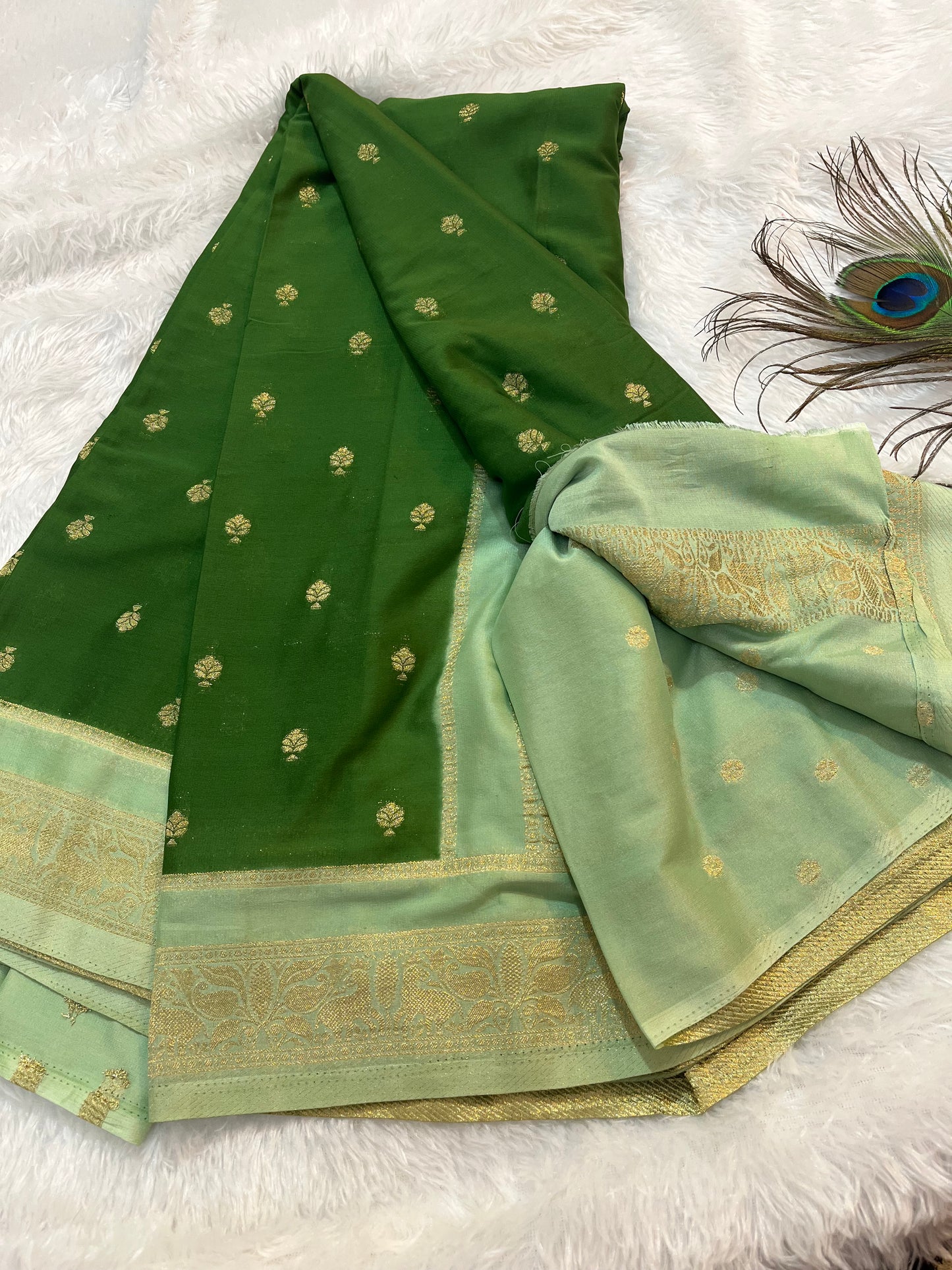 Premium Mysore crepe silk ( HOA154 )
