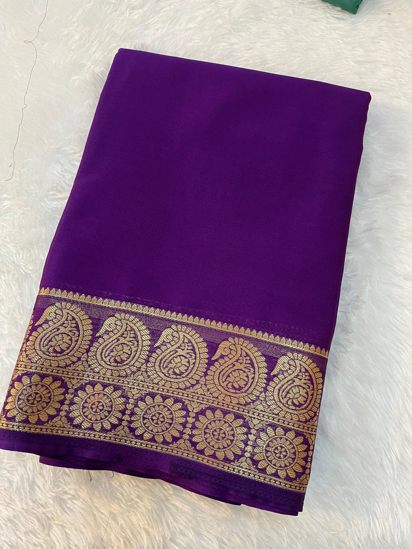Semi Mysore silk ( Mango )