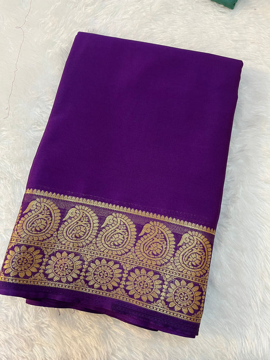 Semi Mysore silk ( Mango )