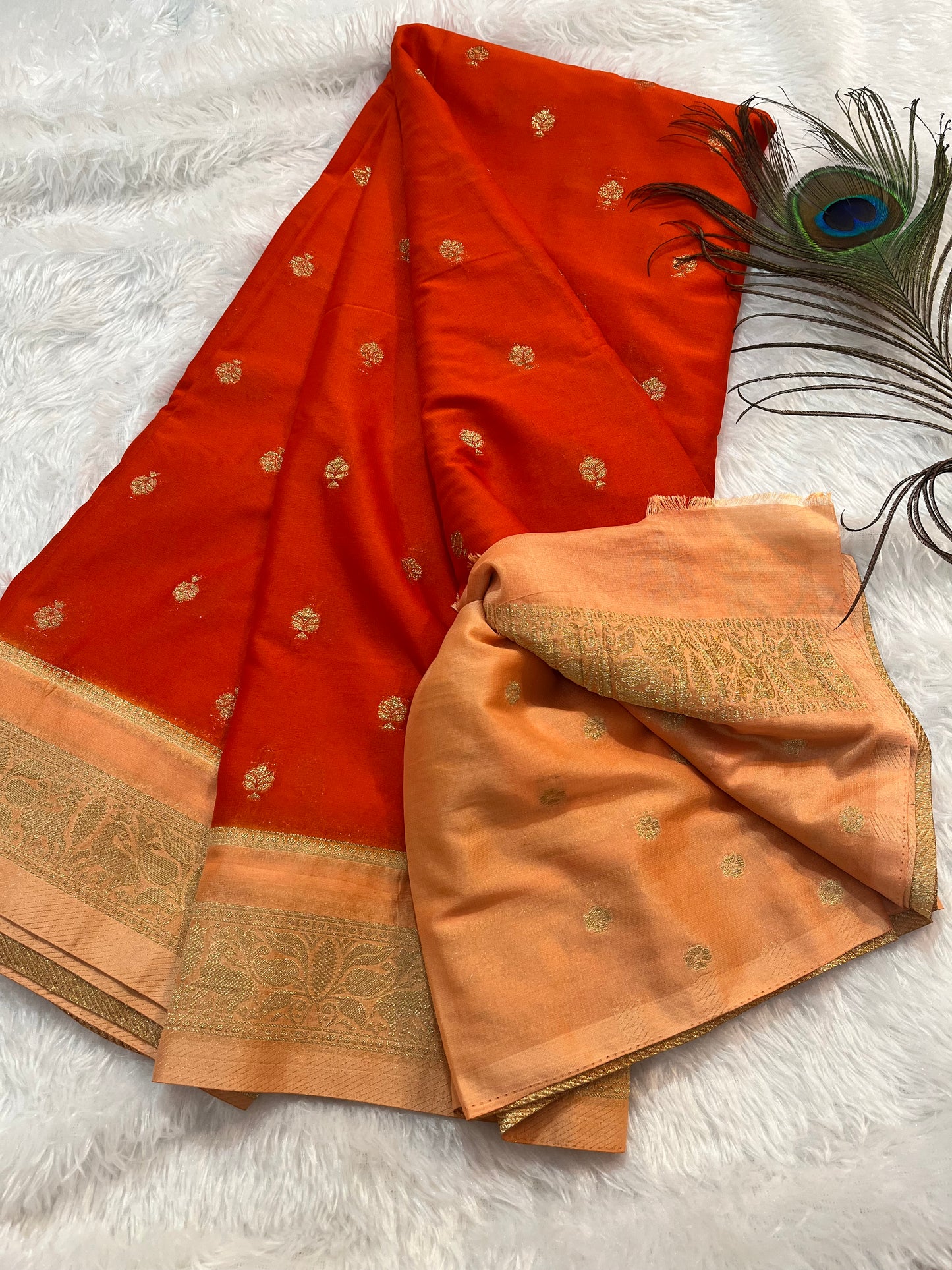 Premium Mysore crepe silk ( HOA154 )