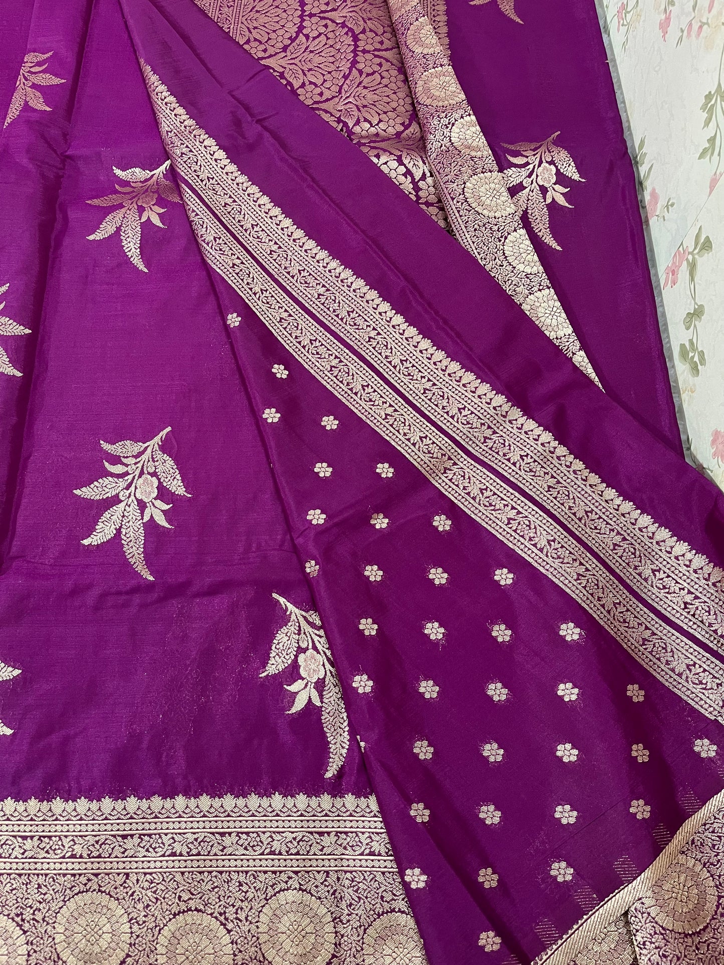 Semi crepe silk  - PUSHPA