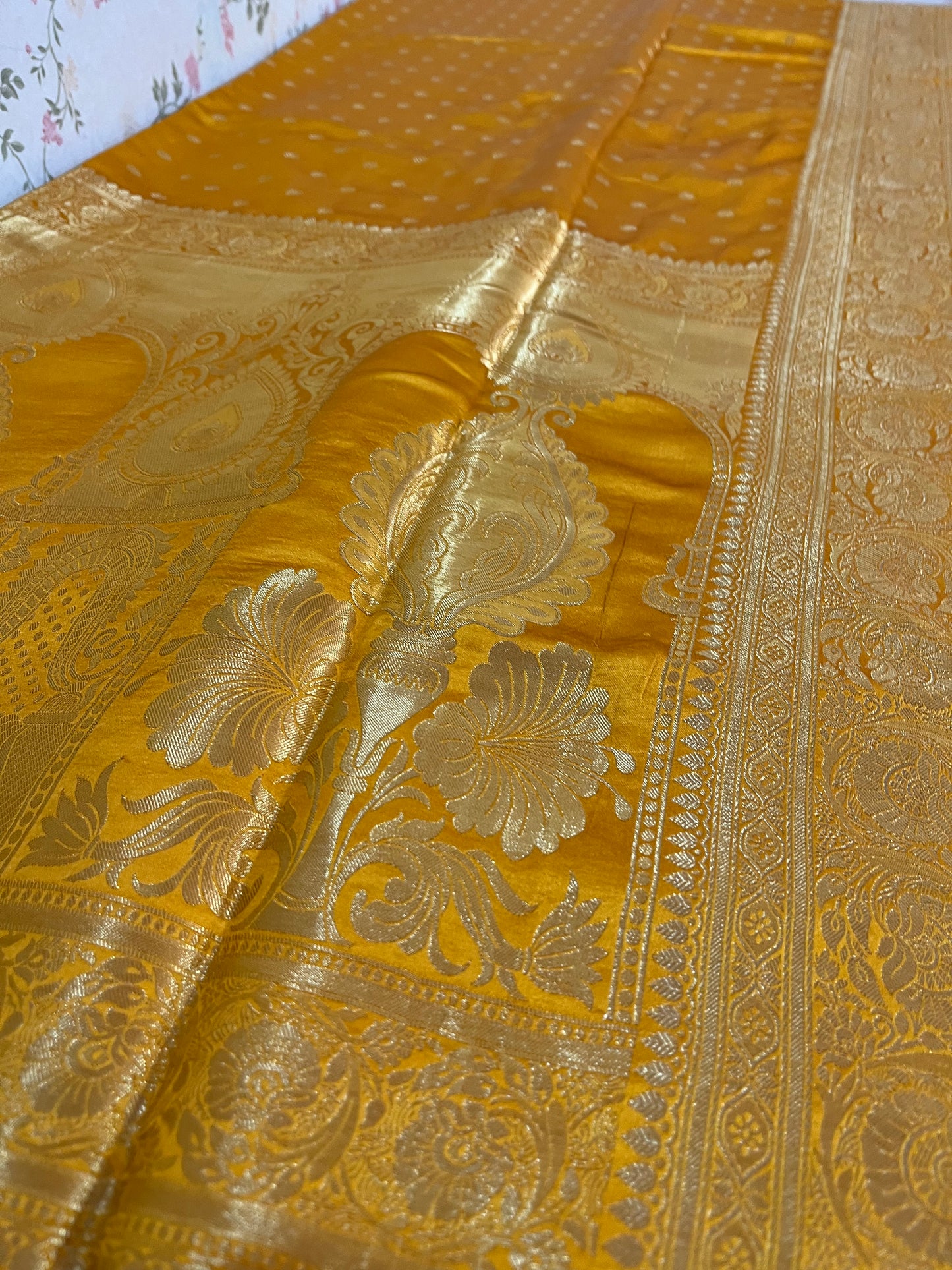 Satin Banarasi kathan silk