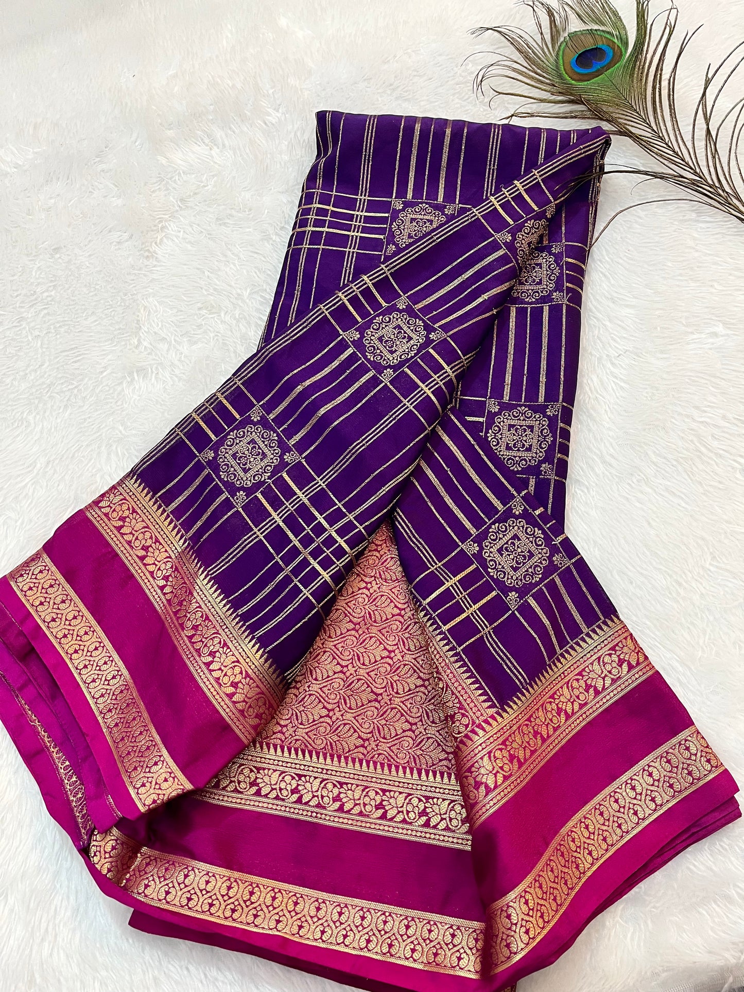 Premium Mysore crepe silk(HOA152)