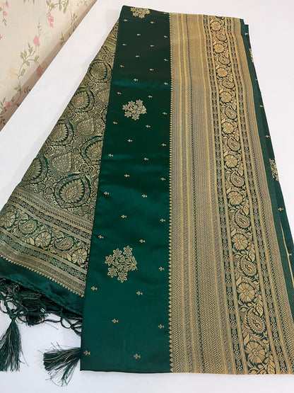 Satin Banarasi kathan silk( HOA144)