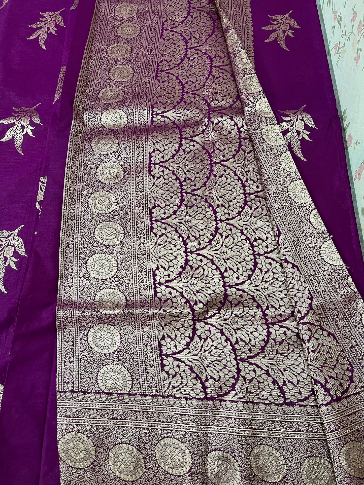 Semi crepe silk  - PUSHPA