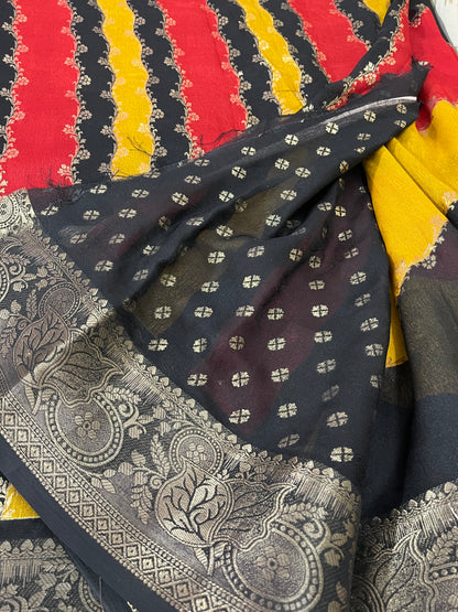 Premium quality Marshmallow saree - HOA130