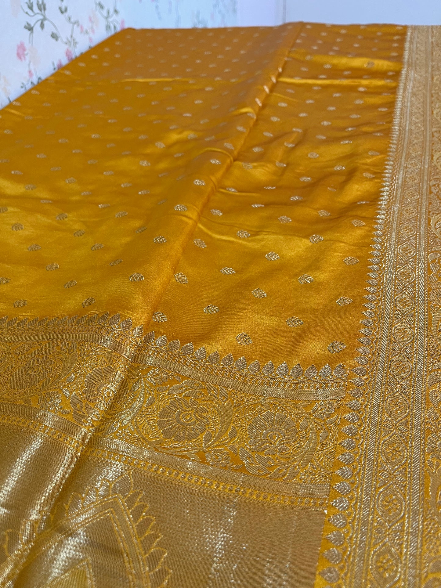 Satin Banarasi kathan silk