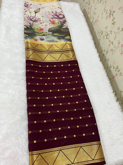 Premium Quality Semi Mysore silk - HOA99