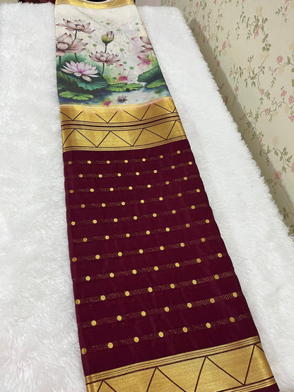 Premium Quality Semi Mysore silk - HOA99
