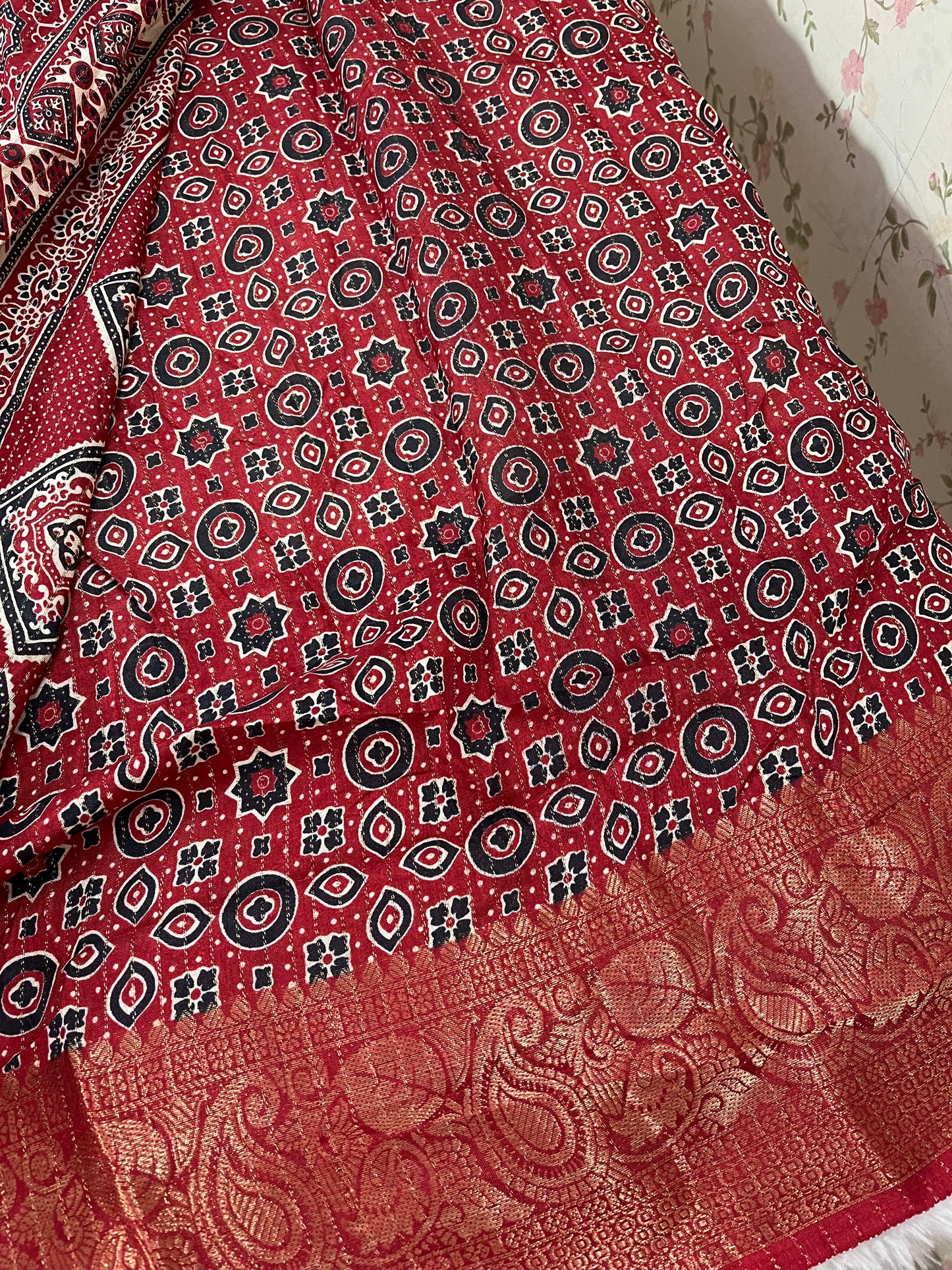 Ajrak Dola Silk - HOA113