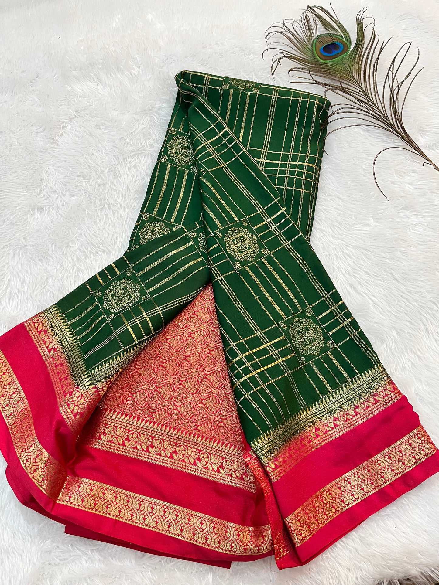 Premium Mysore crepe silk(HOA152)
